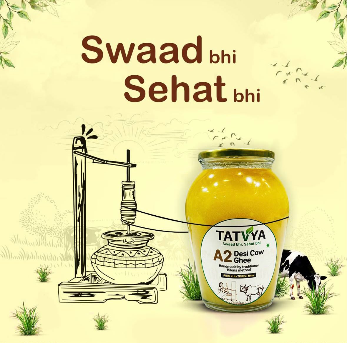 A2 Desi Cow Ghee 